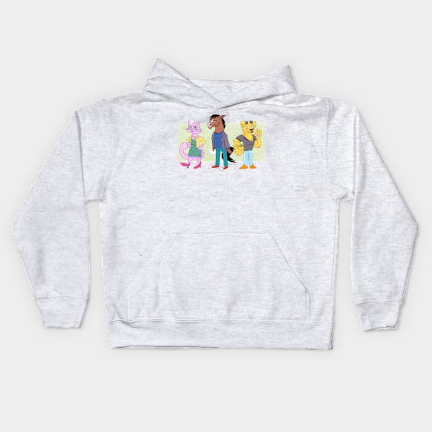 Bojack Kids Hoodie by SophieScruggs